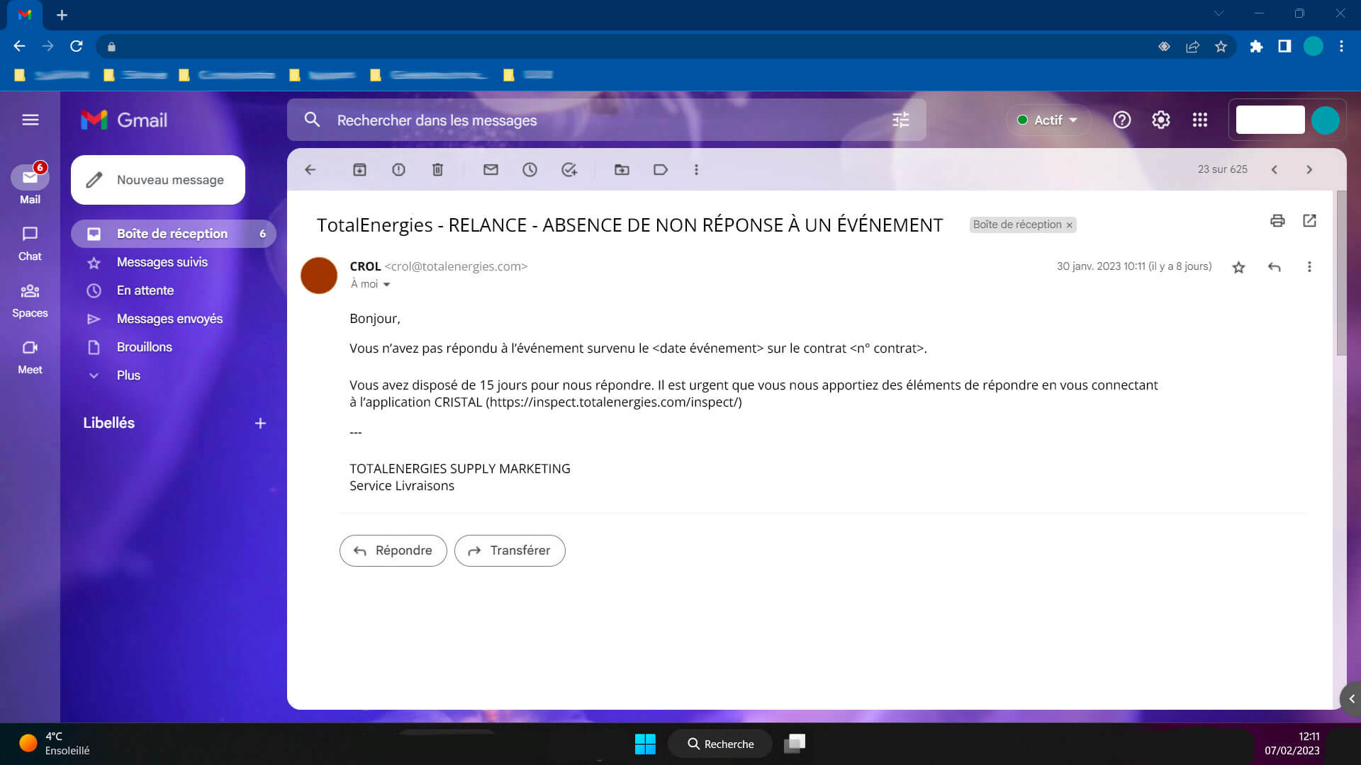 Documentation Cristal : Relance - SafeToLoad
